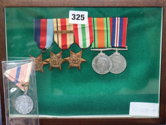 A WWII group of five to Thomas Raymond Dawson and a Croatian wound medal dated 1942